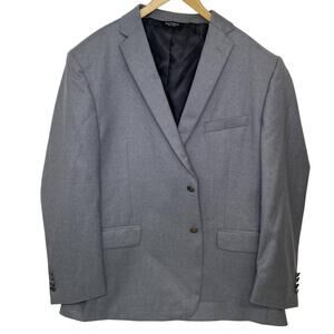 Paul Fredrick Grey Blazer Sports Coat 48R NEW WITH TAGS Wool Single Vent Jacket